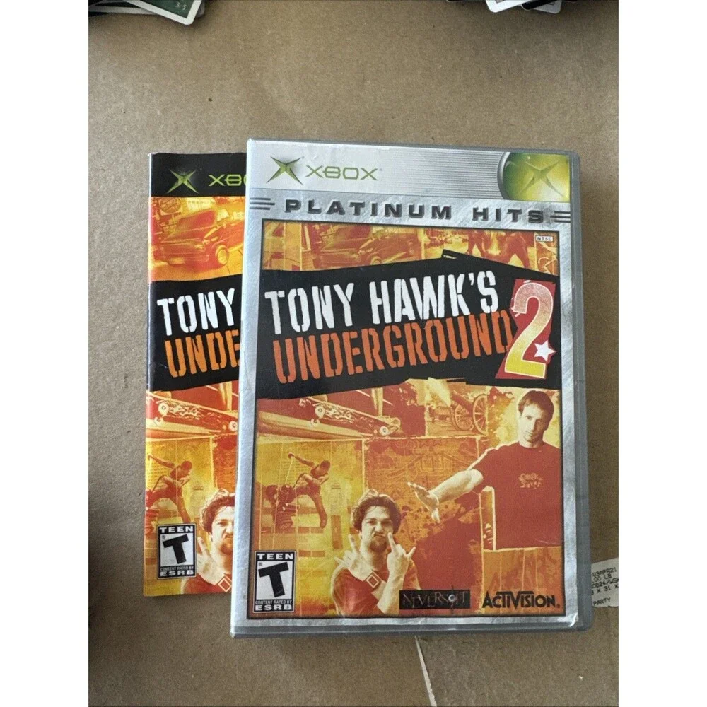 Tony Hawk's Underground 2 Xbox BL Case PH Disc Complete w/ Manual CIB VG**